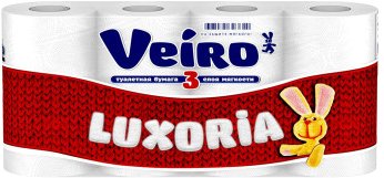 

Туалетная бумага Veiro Luxoria (3 слоя, 8 рулонов)