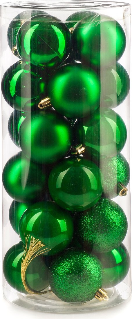 

Елочная игрушка Ausini VT25-04003-5 (зеленый, 24 шт)