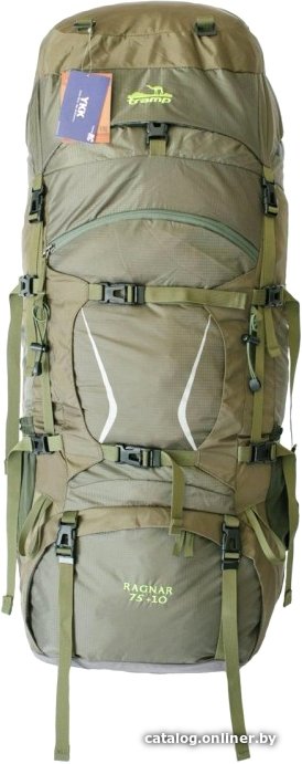 Туристический рюкзак TRAMP Ragnar 75+10 (зеленый)