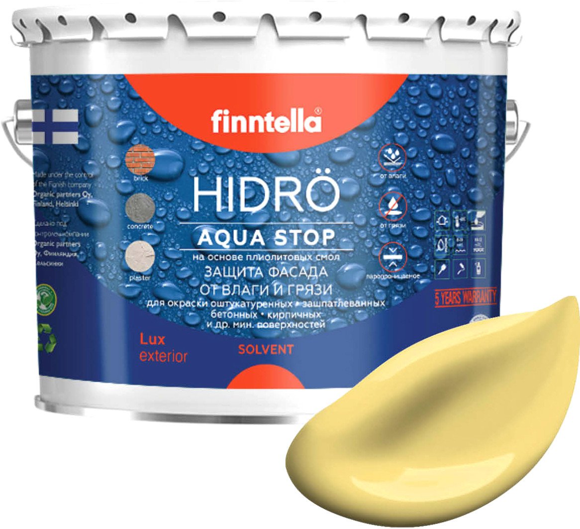 

Краска Finntella Hidro Maissi F-14-1-3-FL114 2.7 л (светло-желтый)