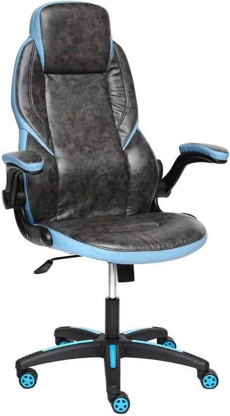 

Игровое (геймерское) кресло TetChair Bazuka (серый/голубой)