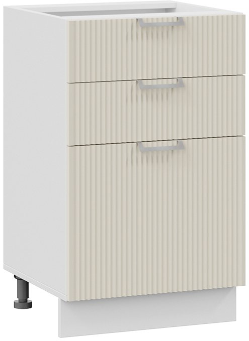 

Шкаф напольный Трия Кимберли 1Н5Я3 (белый/крем)