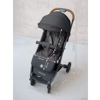 Коляска прогулочная «книга» Amarobaby Airy (черный)