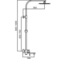 Душевая система  Hansen HL33095-D