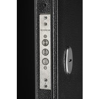 Металлическая дверь Guard Термо MG75 97х205 правая (черное серебро/серый)