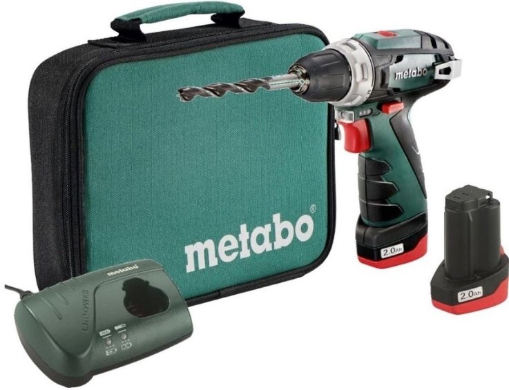 

Дрель-шуруповерт Metabo PowerMaxx BS 600079550 (с 2-мя АКБ и сумкой)