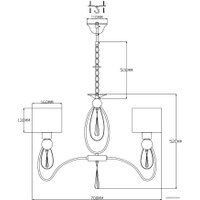 Подвесная люстра Moderli Dark V2585-5P