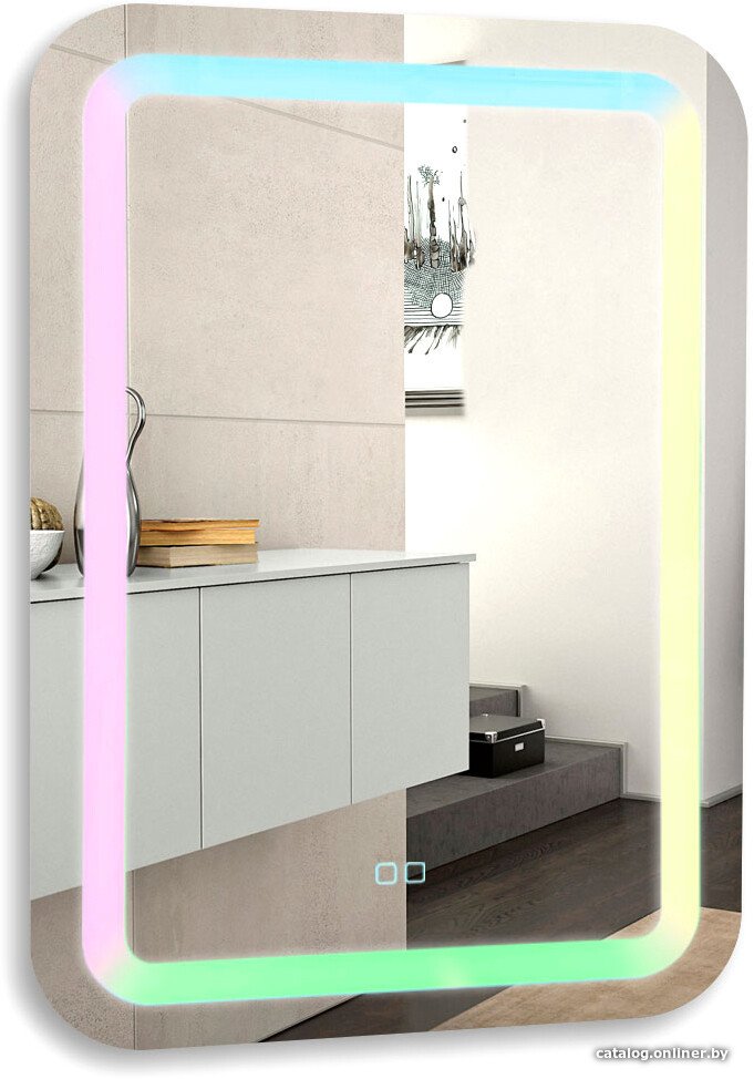 Silver Mirrors Зеркало Мальта RGB 55x80 LED-00002511