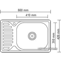 Кухонная мойка Ledeme L66642-R