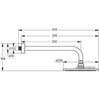 Верхний душ Vidima Seva Jet M1 BA193AA