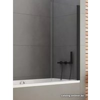 Стеклянная шторка для ванны NEW TRENDY New Soleo Black 90x140 P-0040