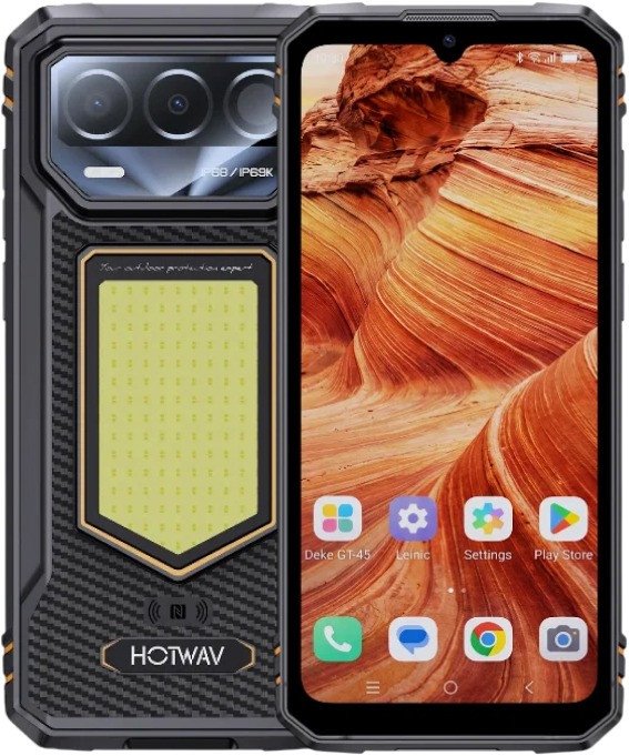 Телефон Hotwav T8 4GB/64GB (черный/оранжевый)