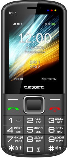 

Телефон TeXet TM-B414 (черный)