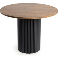 Кухонный стол Notta Барел 100 615166 (орех кантри/черный)