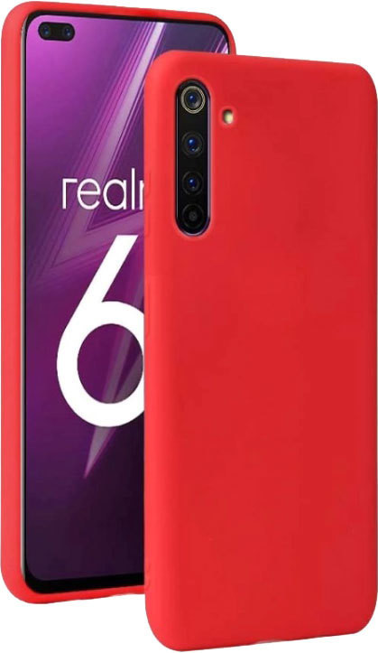 

Чехол для телефона Case Matte для Realme 6 (красный)