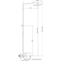 Душевая система  Valfex Antares Chrome VF.24803