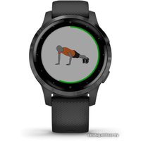 Умные часы Garmin Vivoactive 4s (черный/серый)