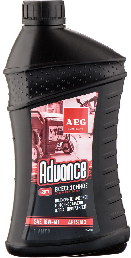 

Моторное масло AEG Lubricants Advance SAE 10W-40 API SJ/CF 1л