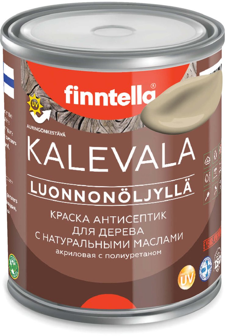 

Краска Finntella Kalevala Karamelli F-13-1-1-FL068 0.9 л (бежевый)