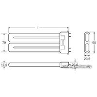 Люминесцентная лампа Osram Dulux F 2G10 24 Вт 4000 К