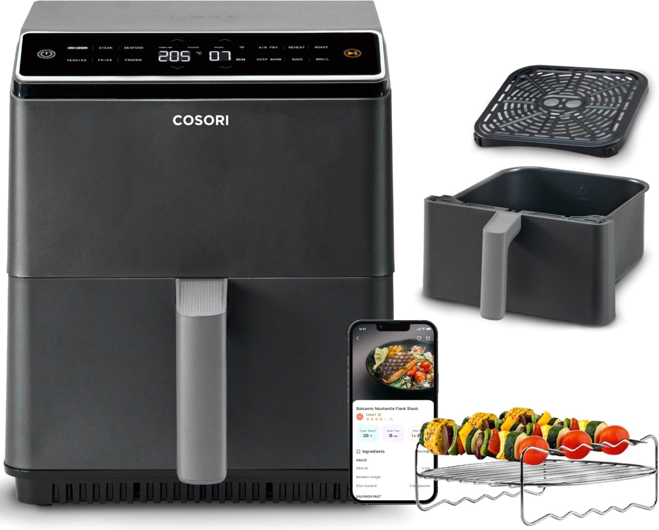 

Аэрогриль (аэрофритюрница) Cosori Dual Blaze Air Fryer CAF-P681S-KEUR