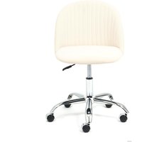 Офисное кресло TetChair Melody (флок, молочный)