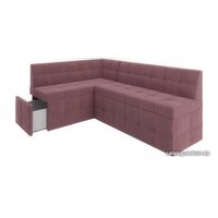 Угловой диван Мебель-АРС Атлантис левый 212x84x135 (велюр пудра НВ-178 18)