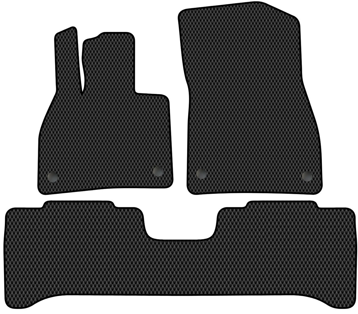 

Комплект ковриков для авто Alicosta Mercedes-Benz EQE I (suv / джип/suv 5 дв.) 2022 - Н.В. (черный, ромб)