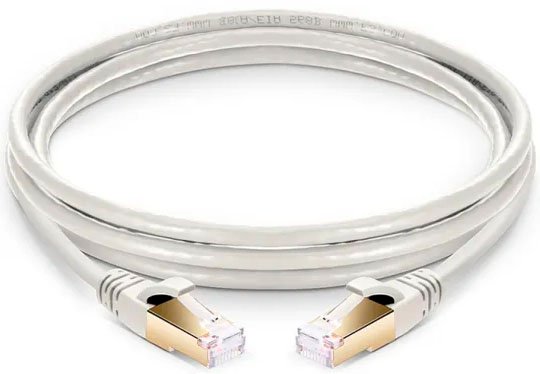 

Кабель USBTOP RJ45 - RJ45 FTP CAT-7 (1 м, белый)