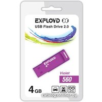 USB Flash Exployd 560 4GB (фиолетовый) [EX-4GB-560-Violet]