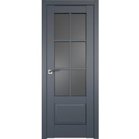 Межкомнатная дверь ProfilDoors 103U L 40x200 (антрацит, стекло графит)