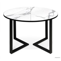 Кухонный стол Sheffilton SHT-T41/100-140 (статуарио венато/черный)