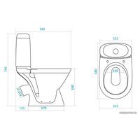 Унитаз напольный Santek Римини [1.WH11.1.758]