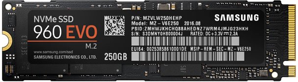 

SSD Samsung 960 Evo 250GB [MZ-V6E250BW]