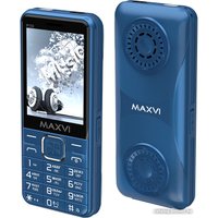 Кнопочный телефон Maxvi P110 (синий)