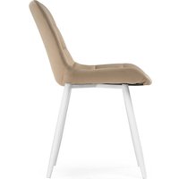 Стул Notta Челси (велюр бежевый/белый)