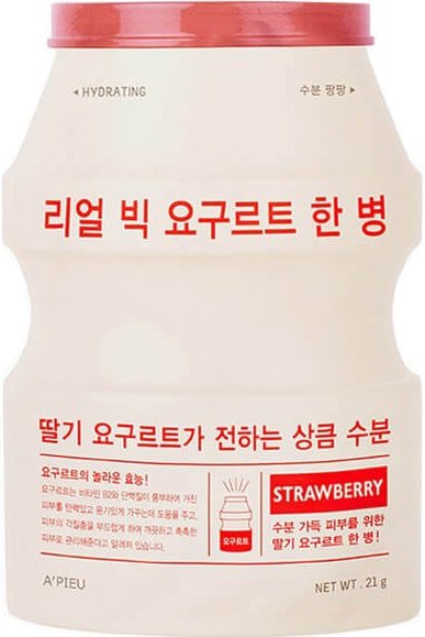 

A'Pieu Тканевая маска Real Big Yogurt One-Bottle (Strawberry) 21 г