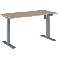 Стол для работы стоя WellDesk WDЕ Evolution 1395x800х18 (серый/ясень шимо) в Гродно