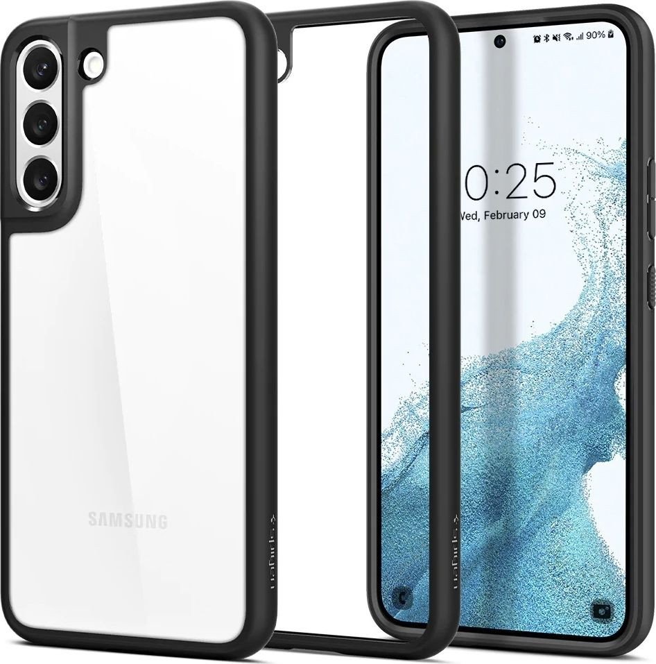 

Чехол для телефона Spigen Ultra Hybrid для Galaxy S22 ACS03989 (черный)