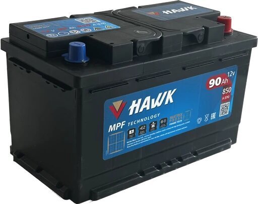 

Автомобильный аккумулятор Hawk 90 R+ HSMF-58043