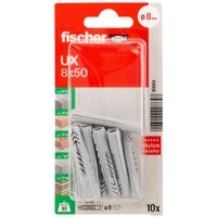 Дюбель универсальный Fischer UX 8X50 K NV 90864 (10 шт)