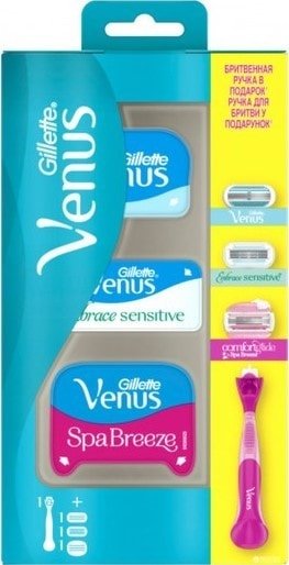 

Бритвенный станок Gillette Venus ComfortGlide SPA 3 сменные кассеты в ассортименте