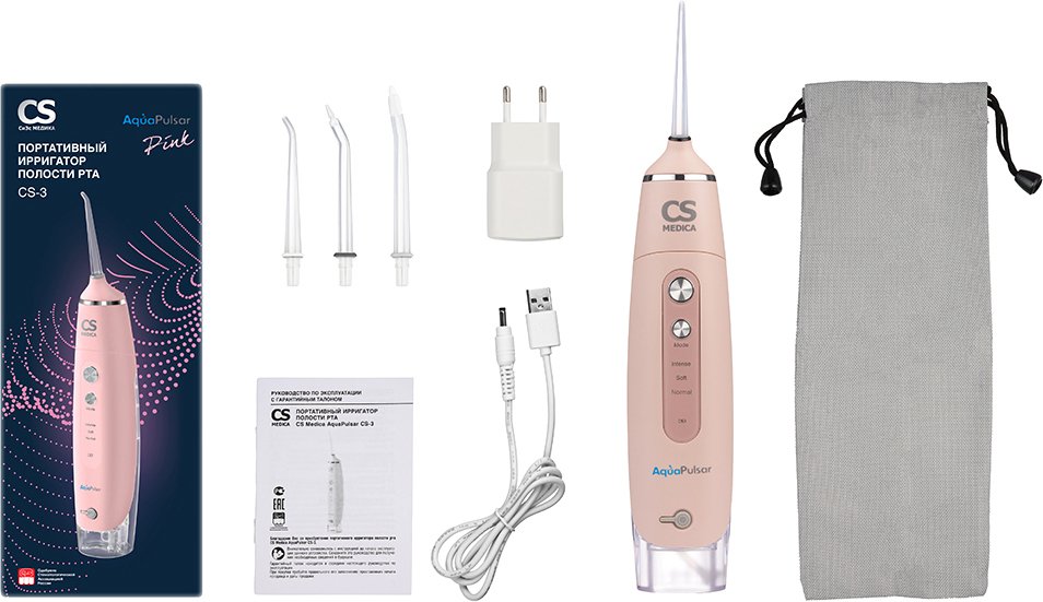

Ирригатор CS Medica AquaPulsar CS-3 (розовый)