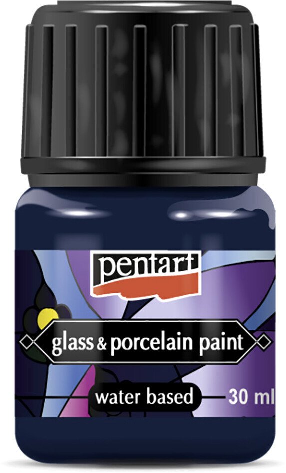 

Краска для стекла и керамики Pentart Glass&Porcelain 30 мл (синий)