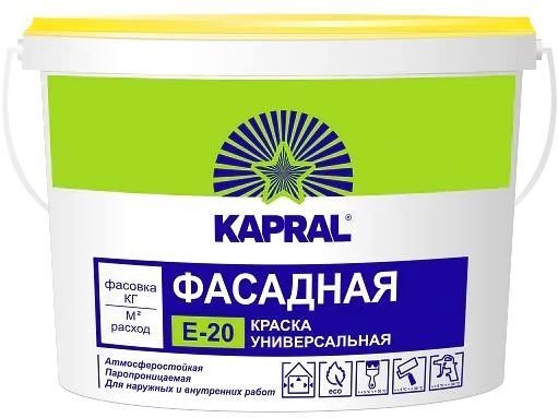 

Краска Kapral Kapral E-20 15 кг (белый)