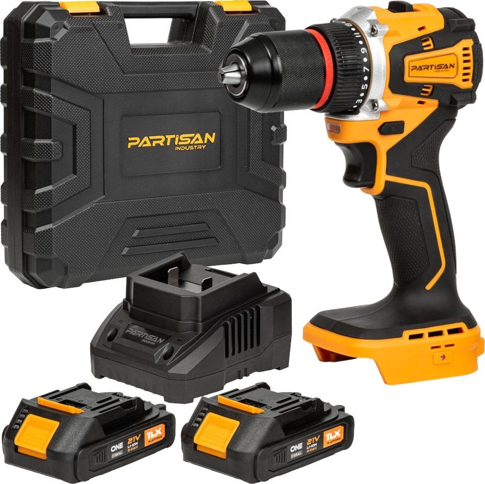 

Дрель-шуруповерт Partisan AD-2150BL (с 2-мя АКБ, кейс)