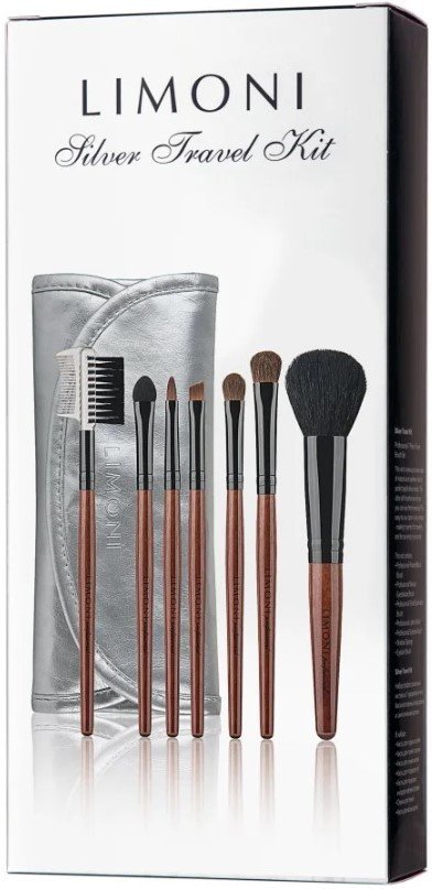 

Набор кистей Limoni Silver Travel Kit 7шт + чехол 83728