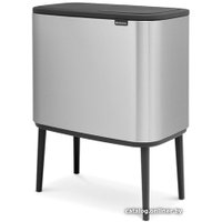 Система сортировки мусора Brabantia Bo Touch Bin 11+23 л (стальной матовый с защитой)