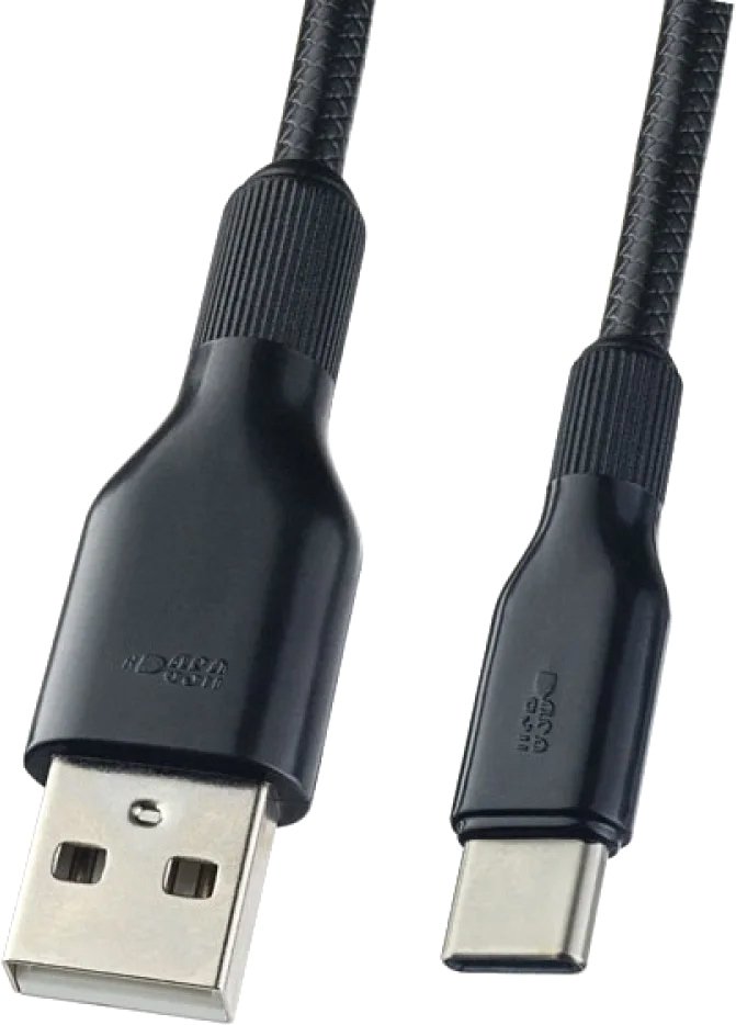 

Кабель Perfeo USB Type-A - USB Type-C U4907 (1 м, черный)