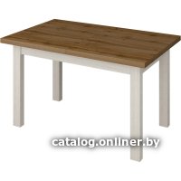 Кухонный стол Senira Кастусь 100-130x60 (дуб вотан/белый)
